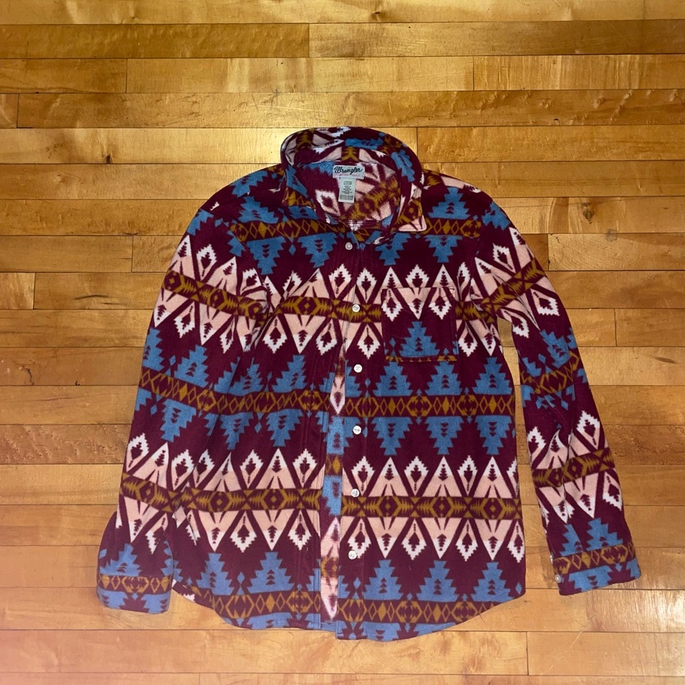 WMNS WRANGLER FLEECE BUTTON UP | S